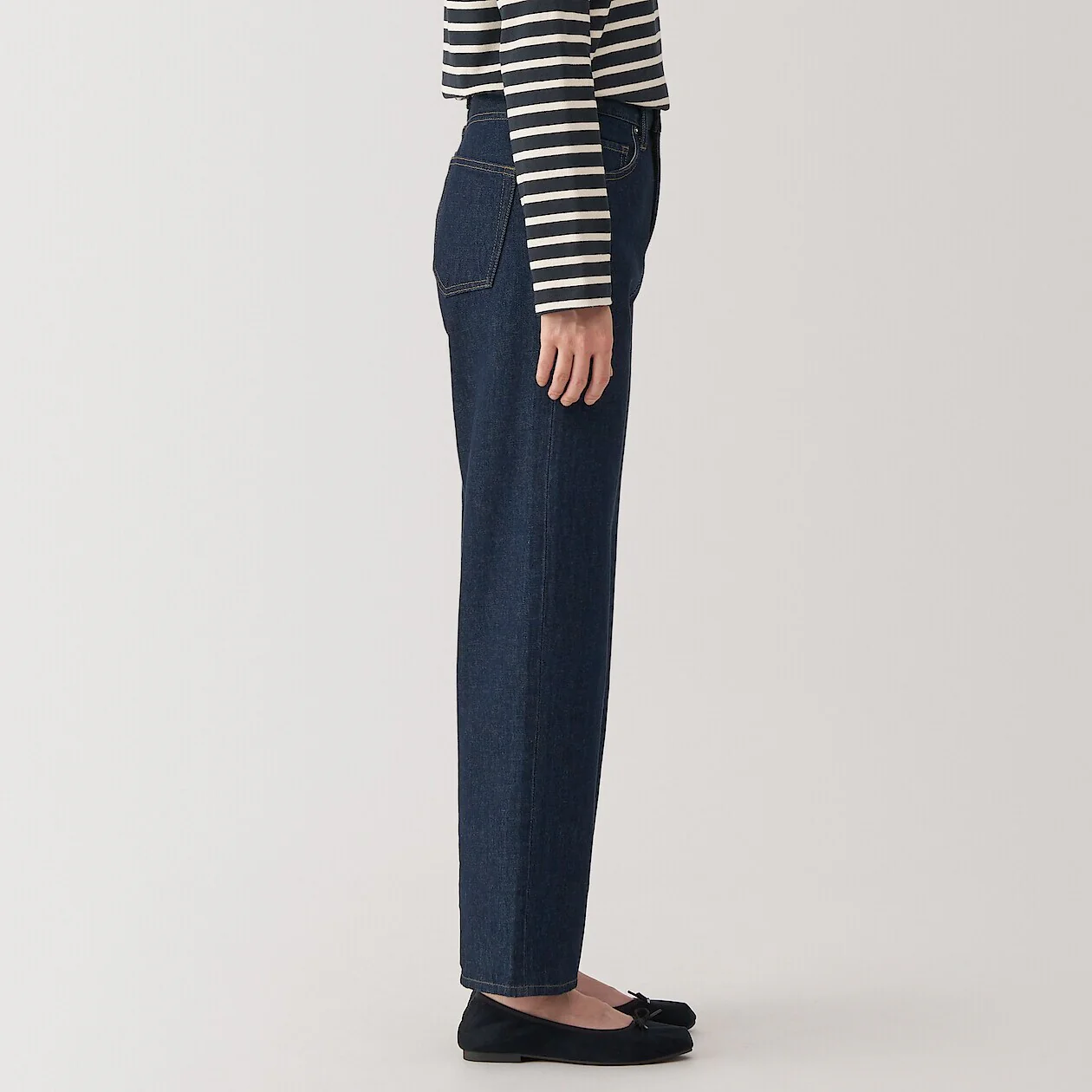 Kapok Blend Denim Straight Pants - Image 20