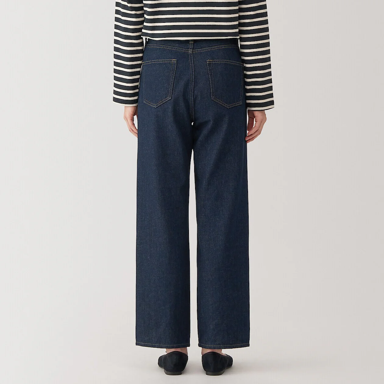 Kapok Blend Denim Straight Pants - Image 21