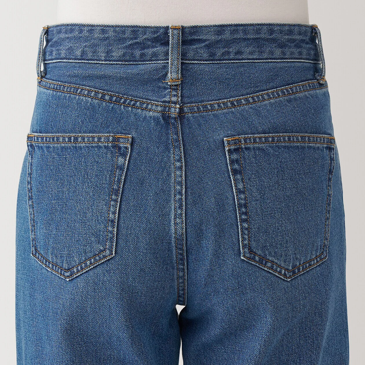 Kapok Blend Denim Straight Pants - Image 6