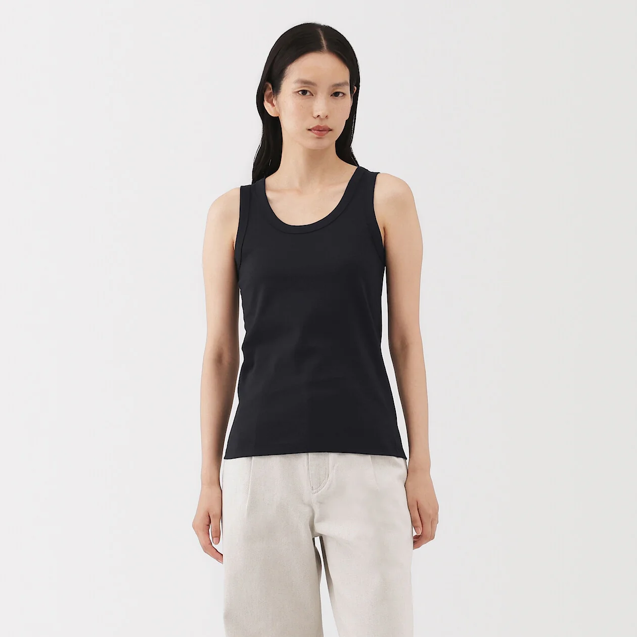 Linen Blend Tank Top - Image 16