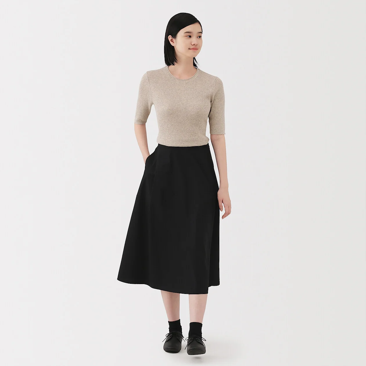 Lyocell Blend Half Sleeve Sweater - Image 17