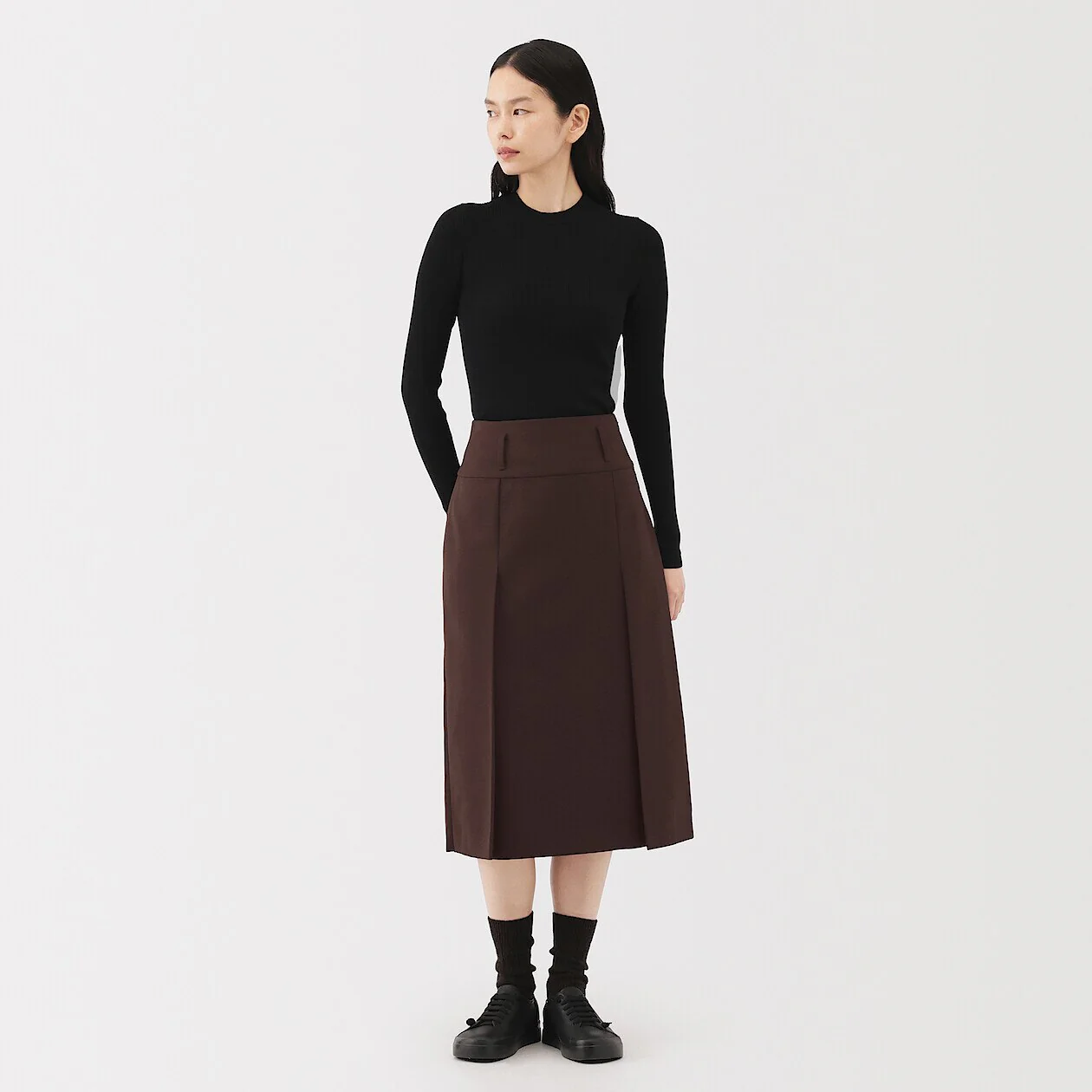 Midi Skirt with Belt Loops - Image 7