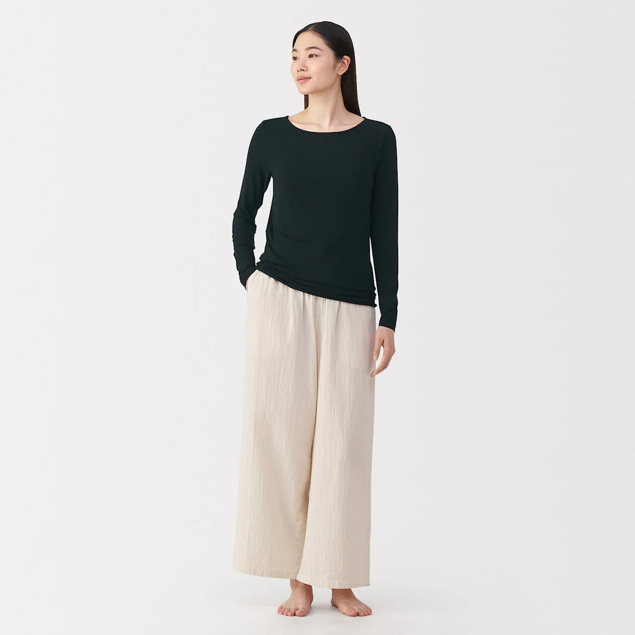 Sheer Long Sleeve T-Shirt - Image 2