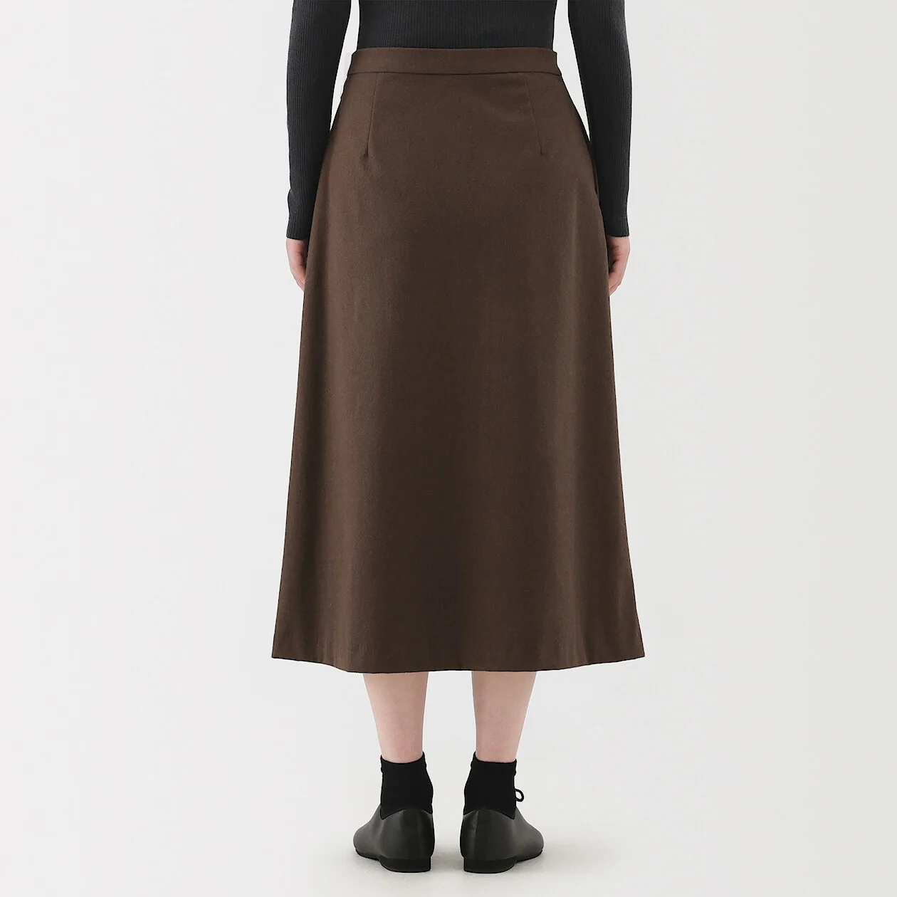 Stretch Brushed Flare Skirt - Image 5