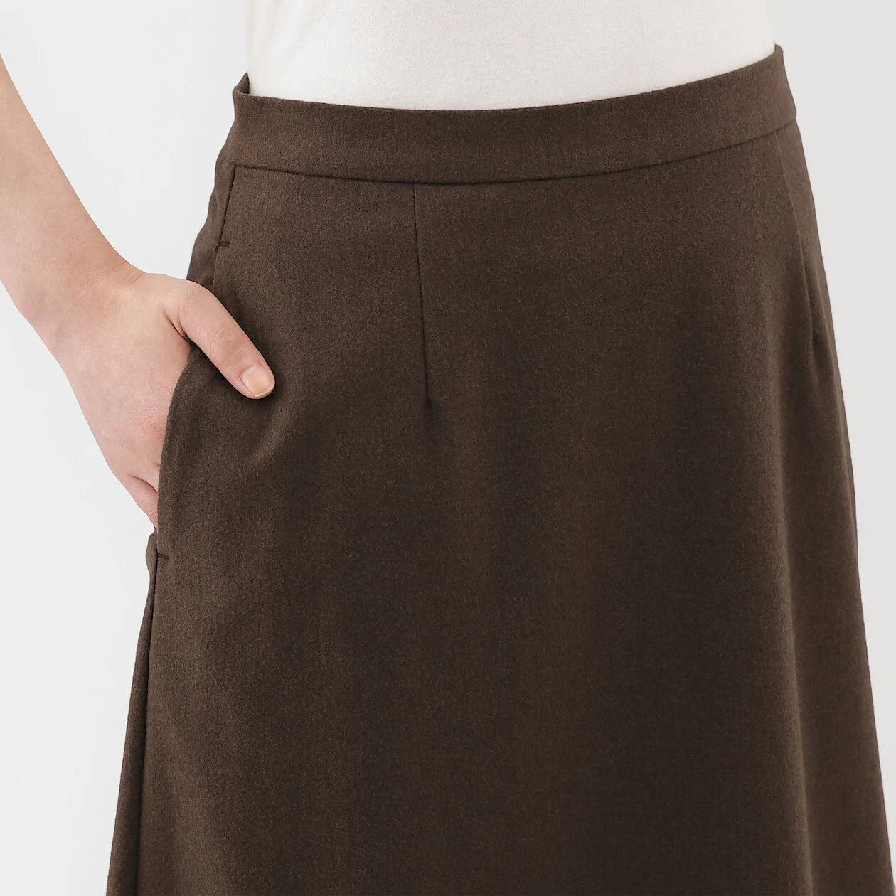 Stretch Brushed Flare Skirt - Image 6