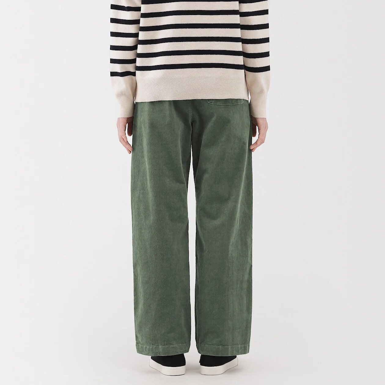 Stretch Corduroy Easy Straight Pants - Image 14