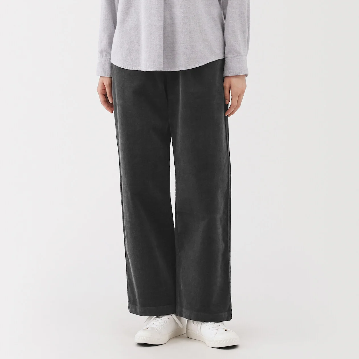 Stretch Corduroy Easy Straight Pants - Image 21
