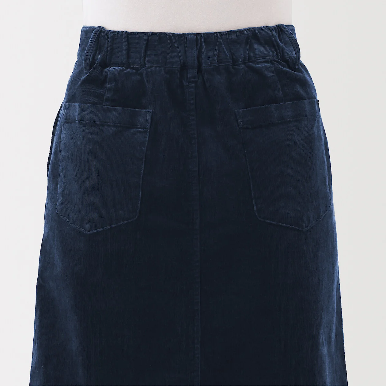 Stretch Corduroy Midi Skirt - Image 12