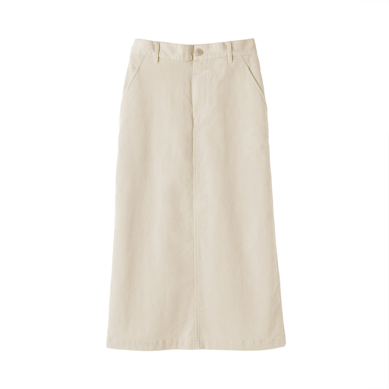 Stretch Corduroy Midi Skirt - Image 5