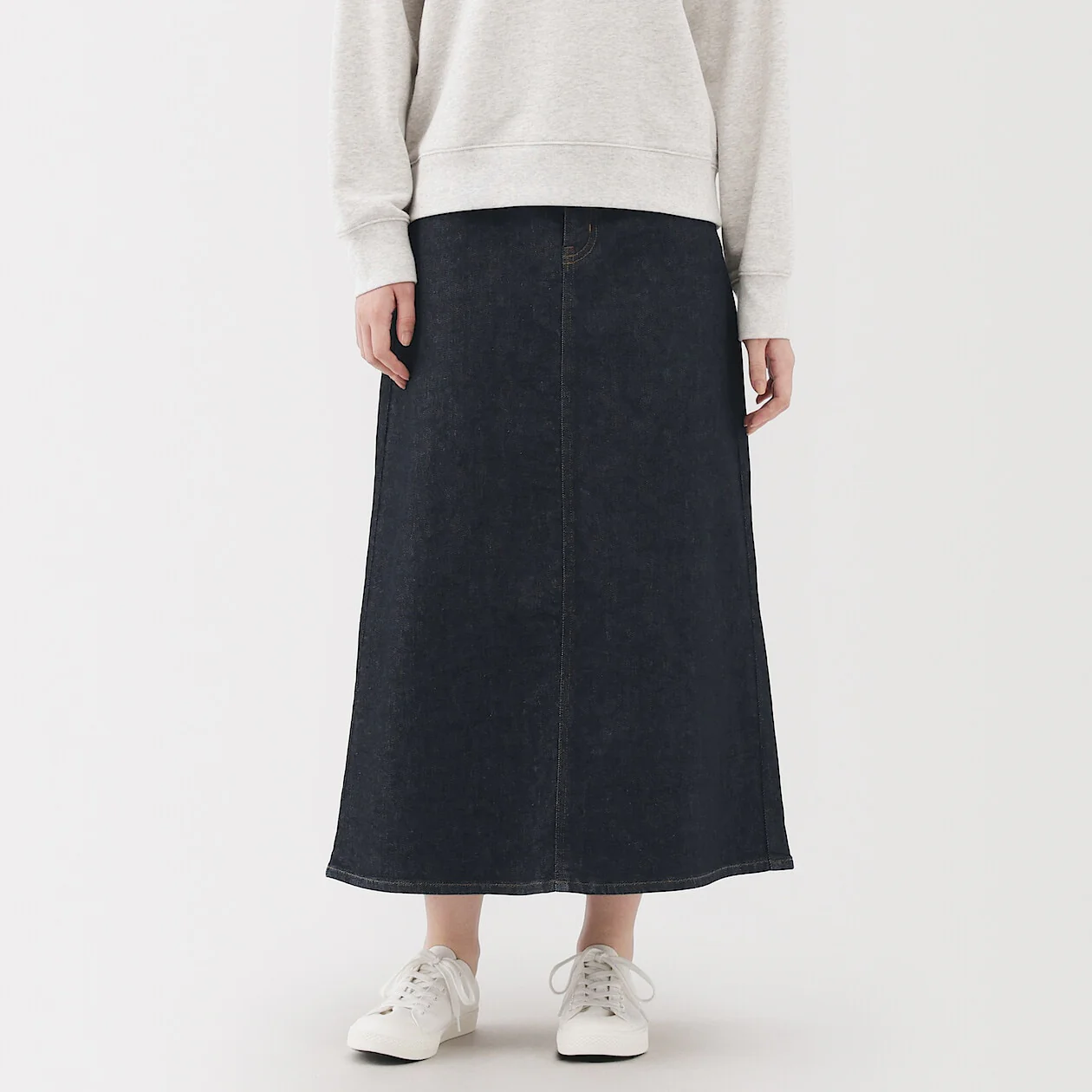 Stretch Denim A-Line Skirt - Image 23