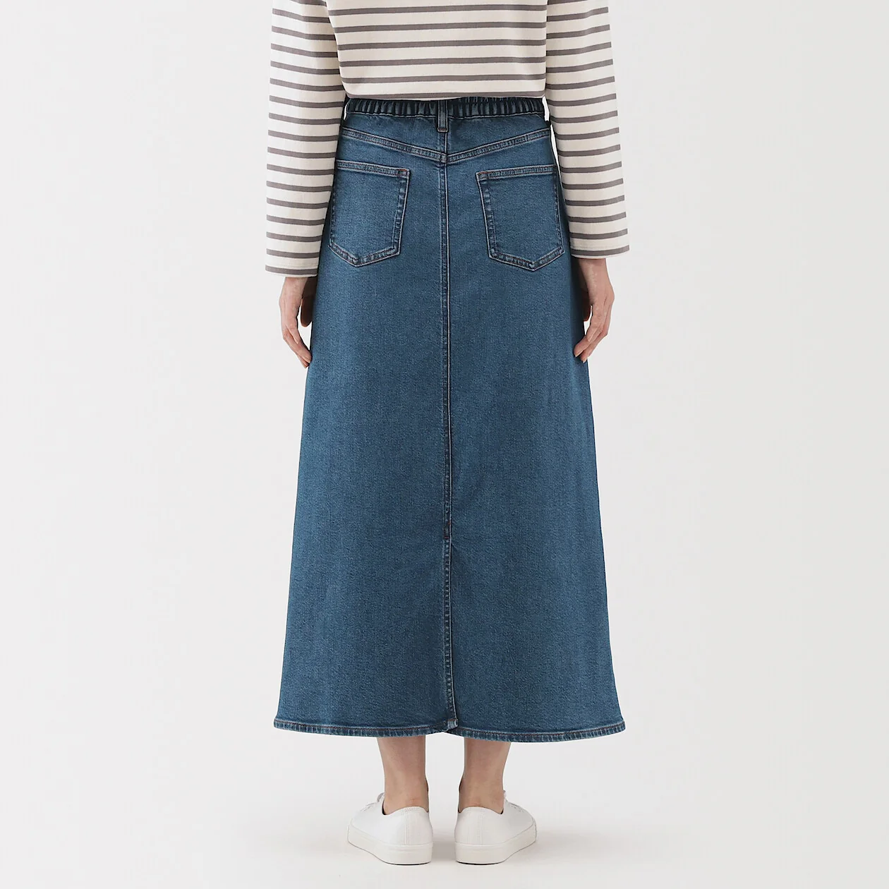 Stretch Denim A-Line Skirt - Image 26