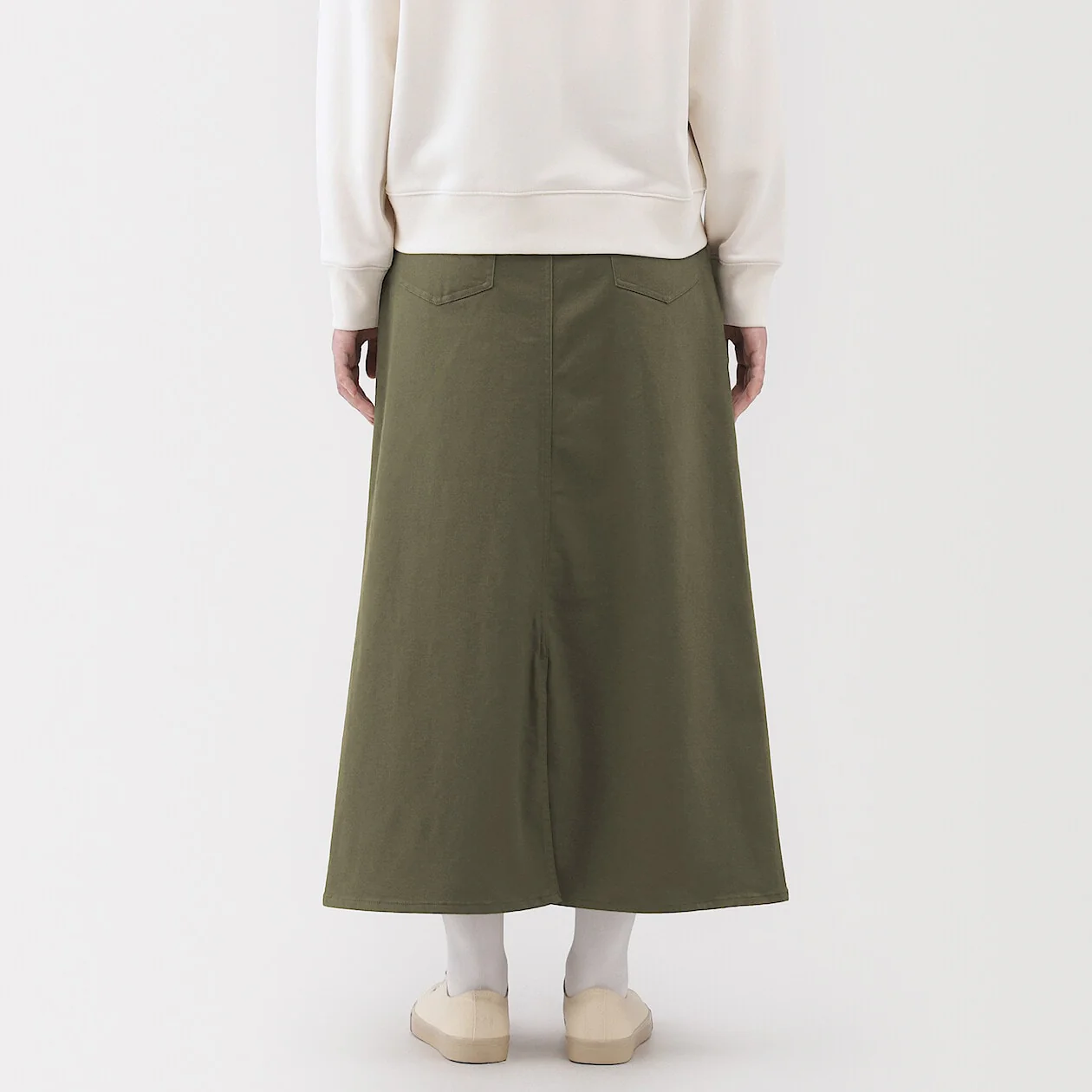 Stretch Denim A-Line Skirt - Image 4