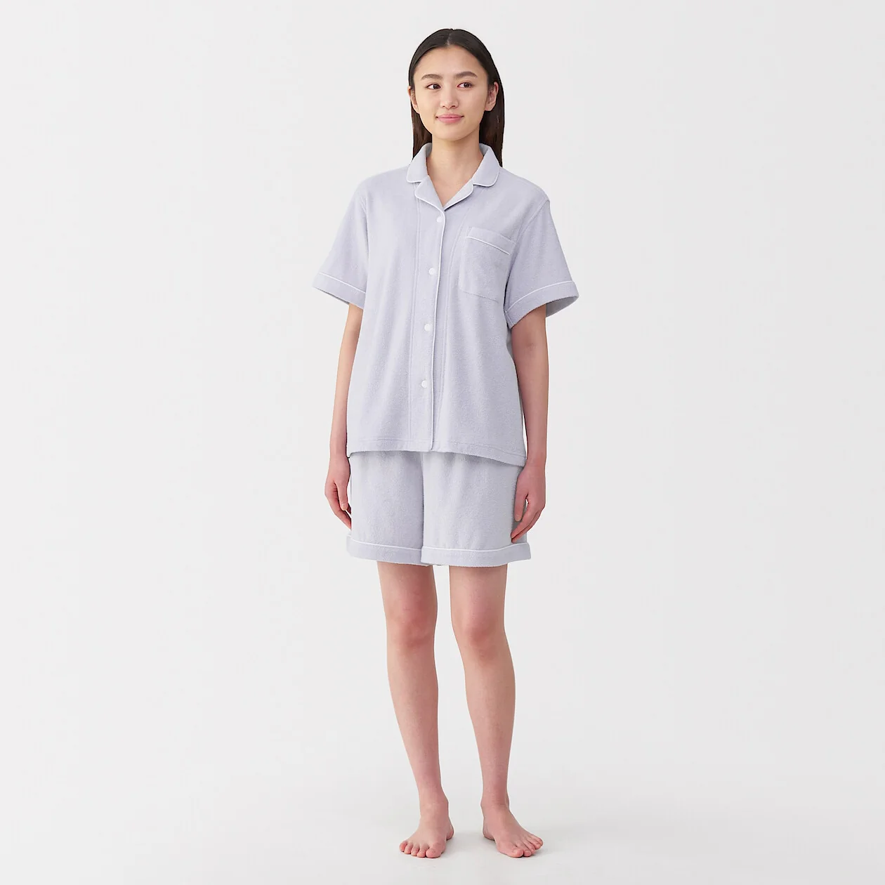 Terry Towelling Short Sleeve Pyjamas - Image 28