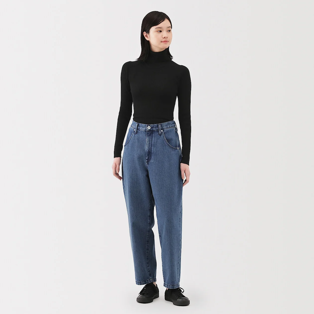 Washable Wool High-Gauge Ribbed Turtleneck Sweater - Image 16