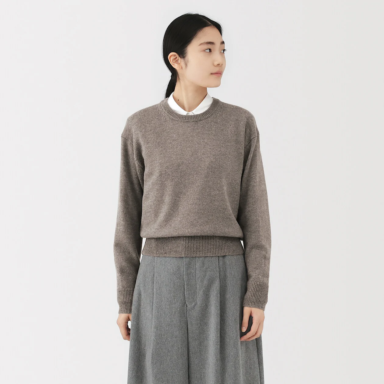 Washable Wool Mid Gauge Crewneck Sweater - Image 24
