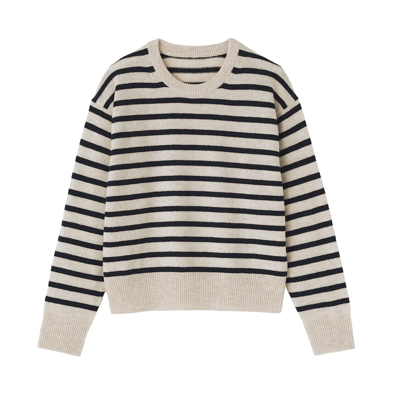 Washable Wool Mid Gauge Crewneck Sweater - Image 3