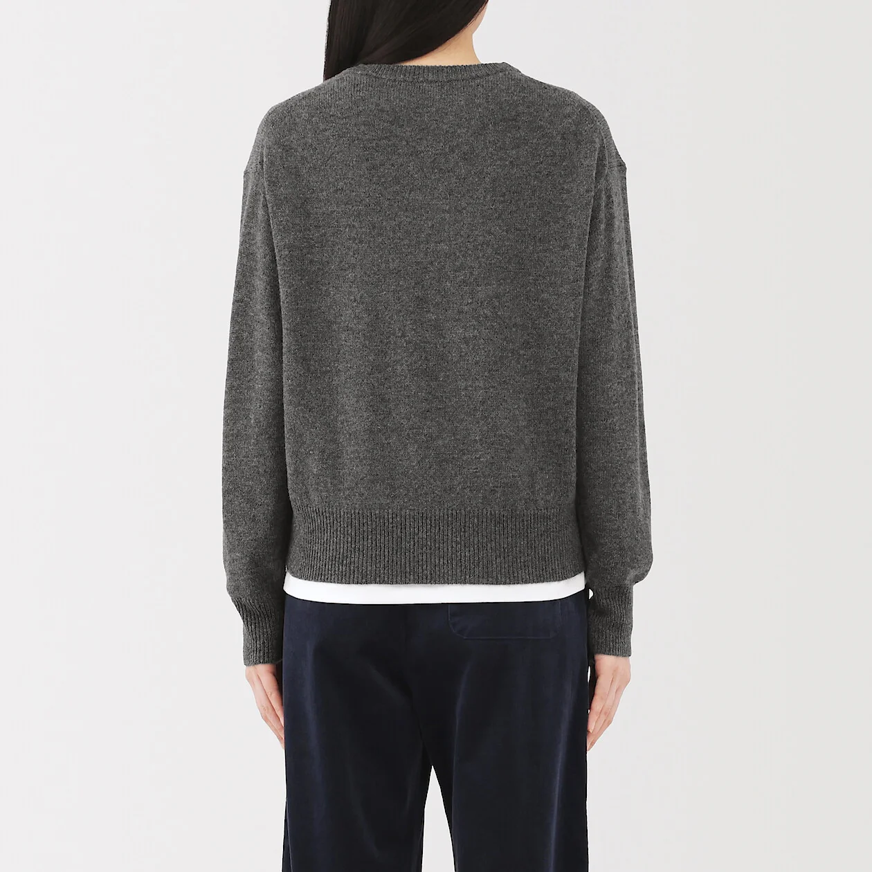 Washable Wool Mid Gauge Crewneck Sweater - Image 8