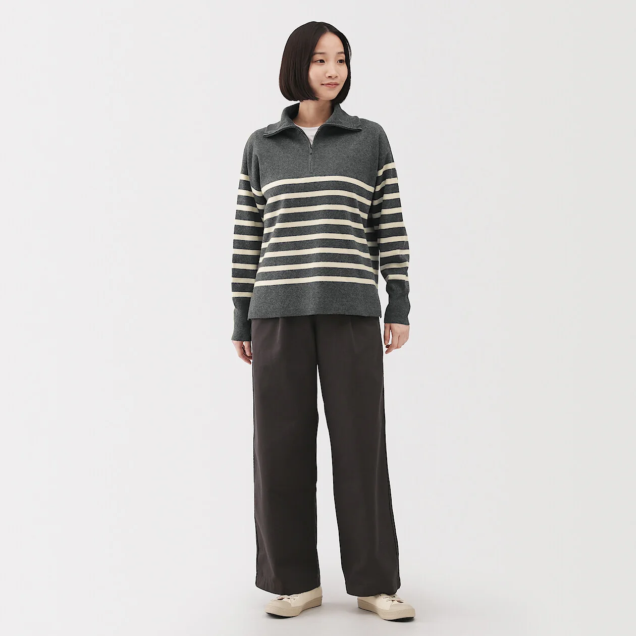 Washable Milano Ribbed Half-Zip Sweater - Image 18