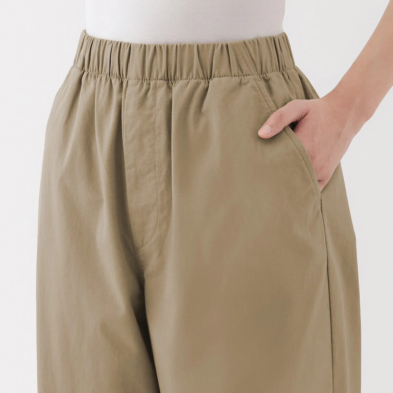 Washed Cotton Easy Tapered Pants - Image 14