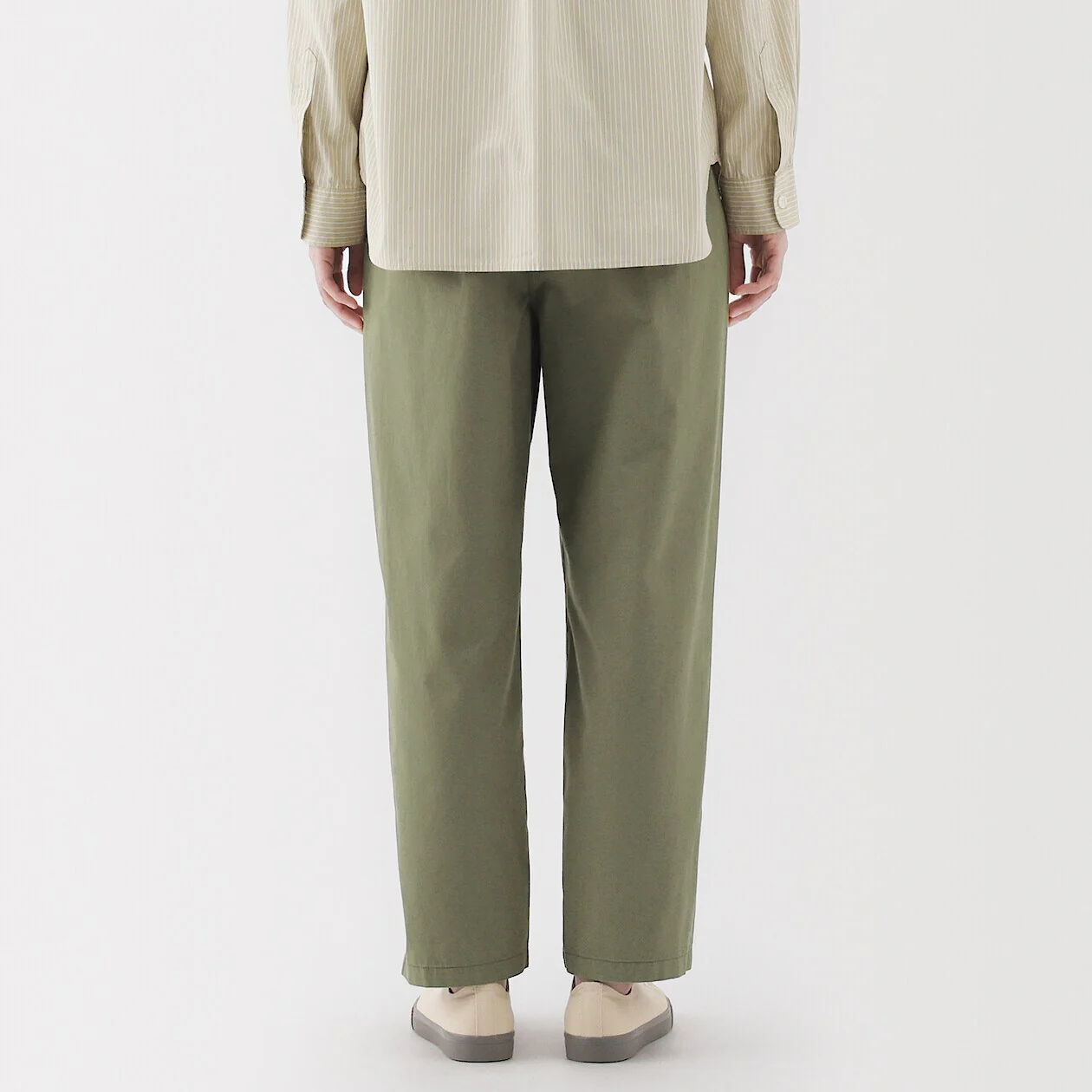 Washed Cotton Easy Tapered Pants - Image 4