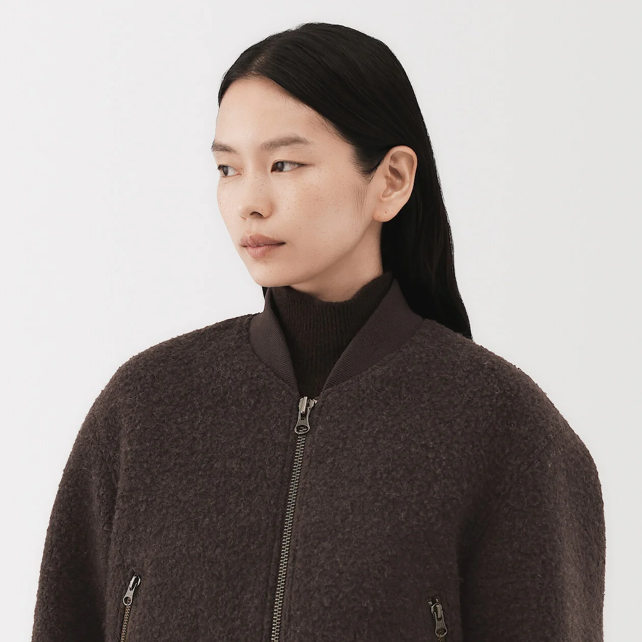 Wool Blend Napping Short Blouson - Image 10