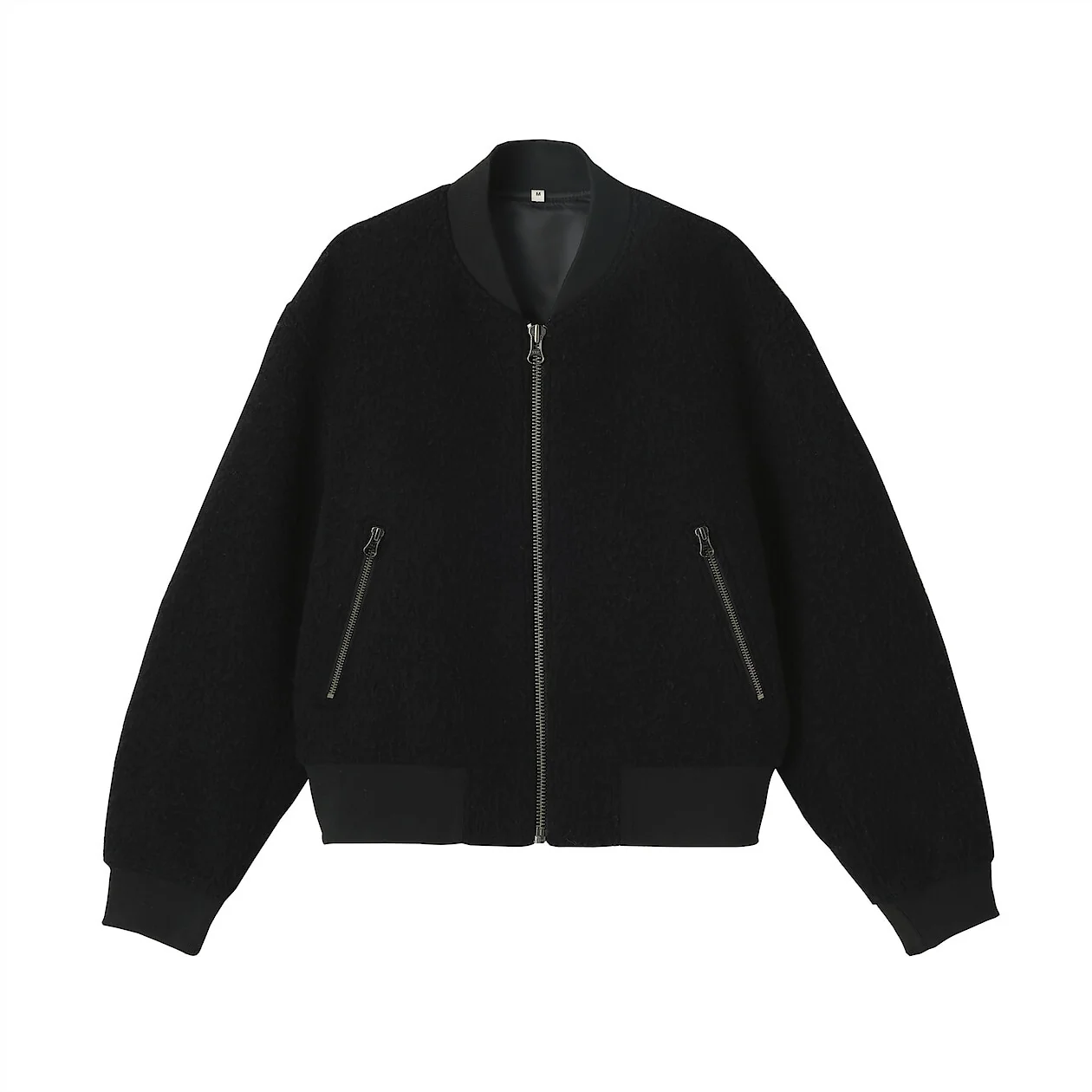 Wool Blend Napping Short Blouson - Image 4