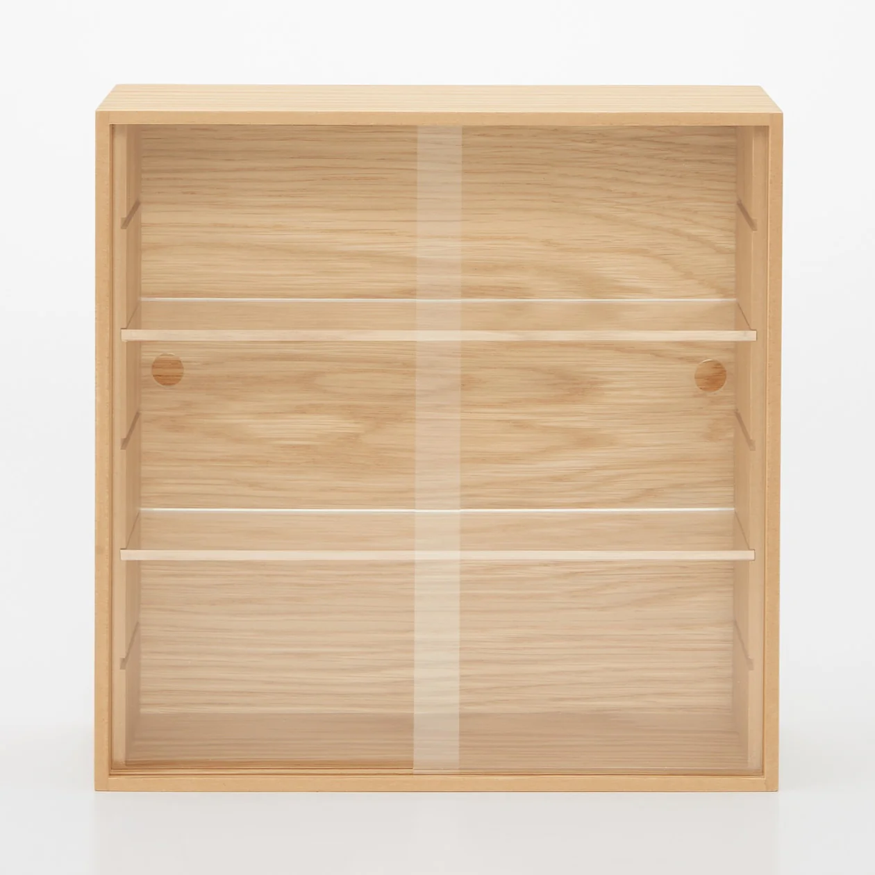 Wooden Display Case With Sliding Doors - Small - Image 3