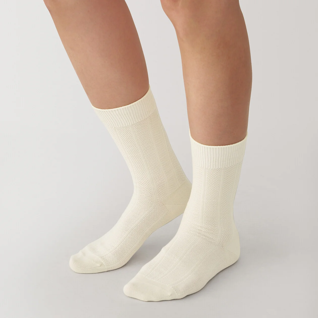 Right Angle Wool Mix Pique Socks - Image 4