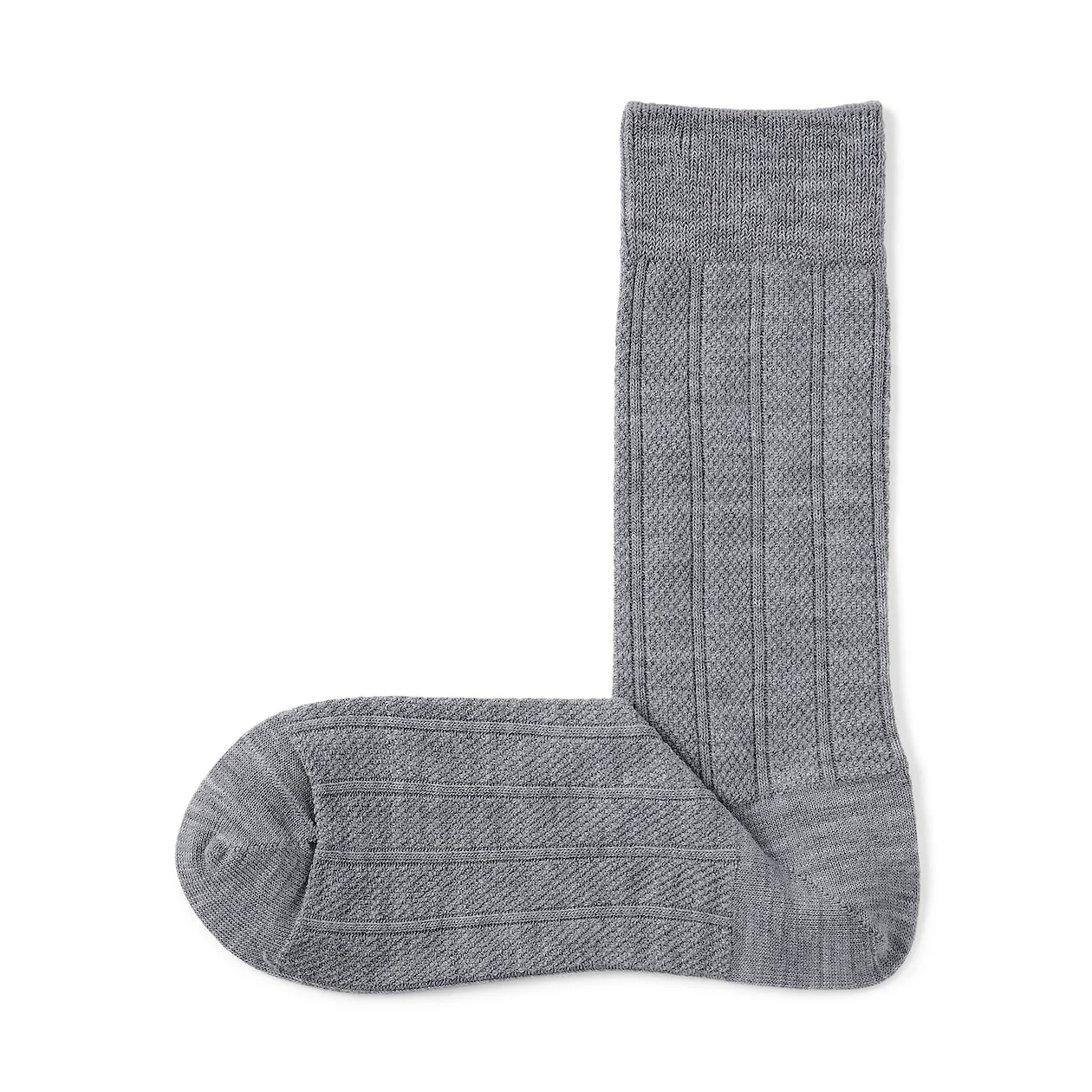 Right Angle Wool Mix Pique Socks - Image 5