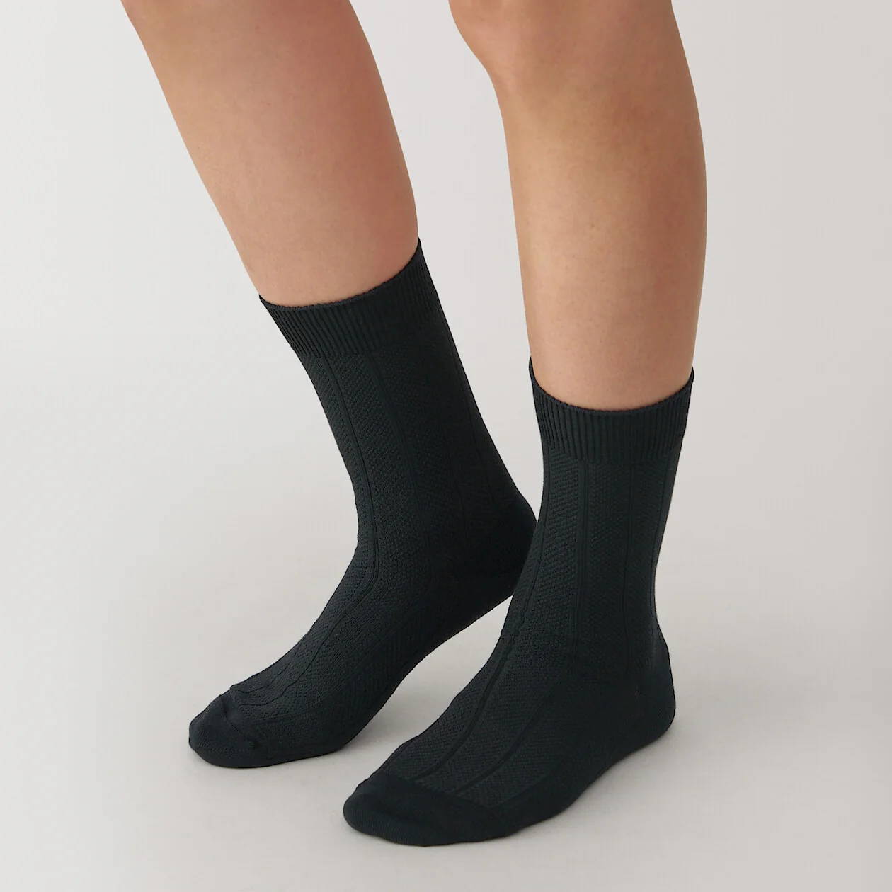 Right Angle Wool Mix Pique Socks - Image 8