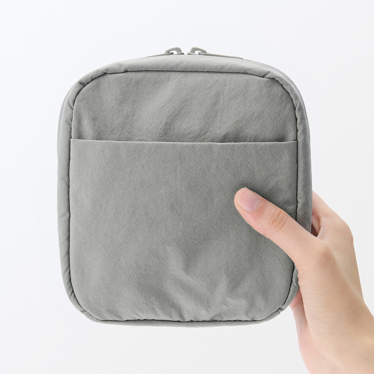 Wrinkled Nylon Wide-Opening Square Pouch - Image 13